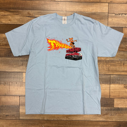 Supreme Thrasher Back Tail Tee Baby Blue