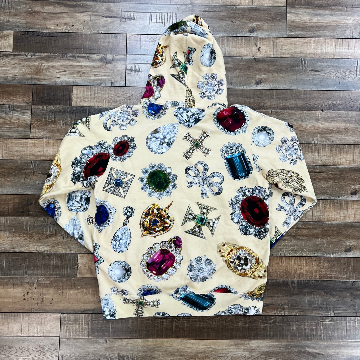 Supreme Jewels Hooded Sweatshirt Cream