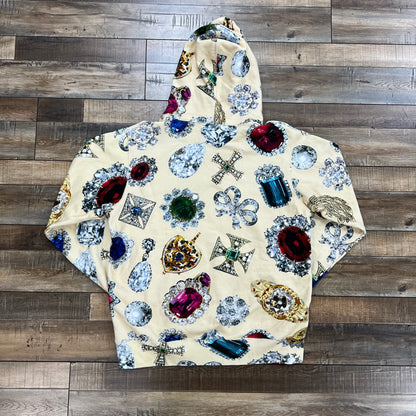 Supreme Jewels Hooded Sweatshirt Cream