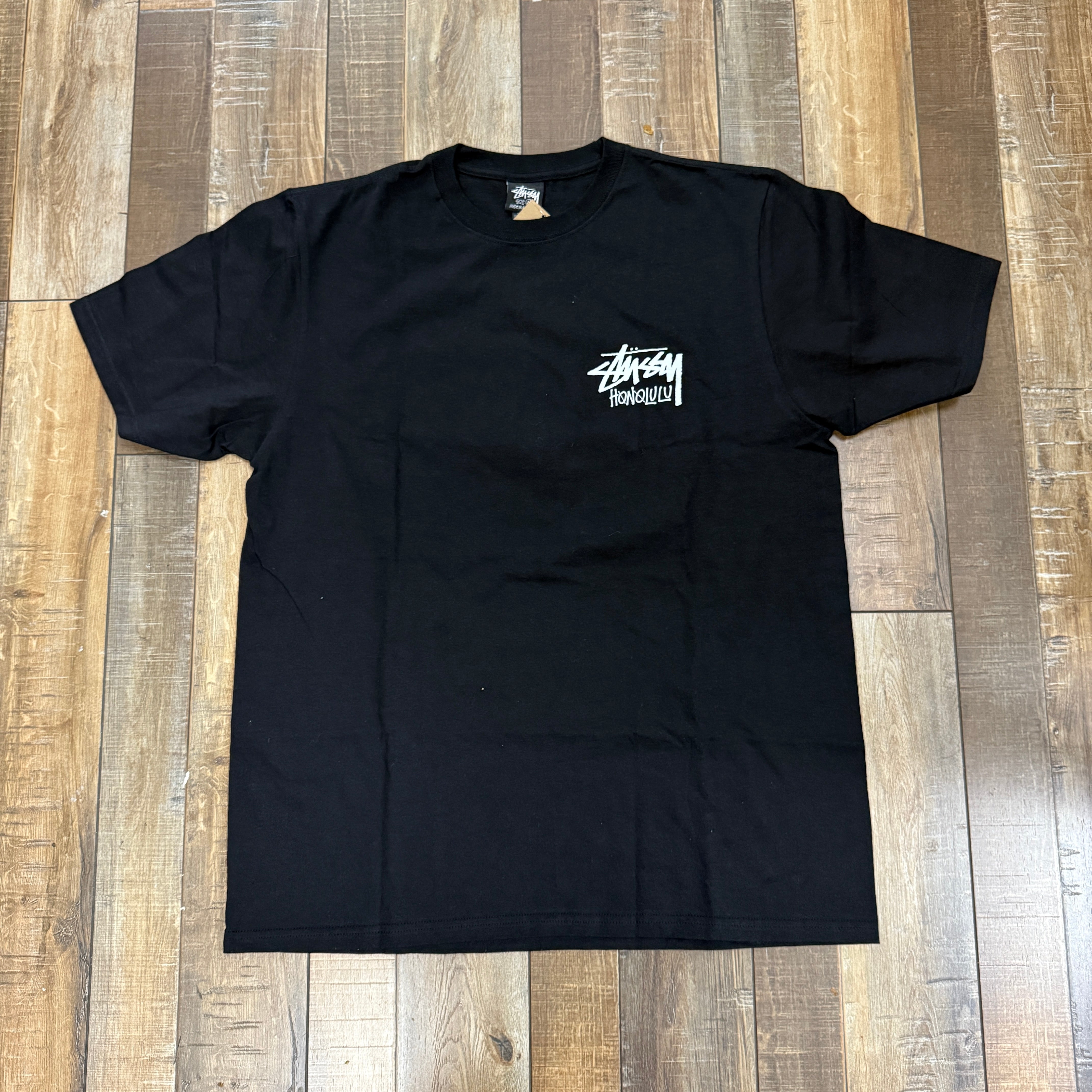 【ステューシー】Stussy Stock Honolulu T-Shirt Black Stussy Honolulu T-Shirt Black – Holy Ground