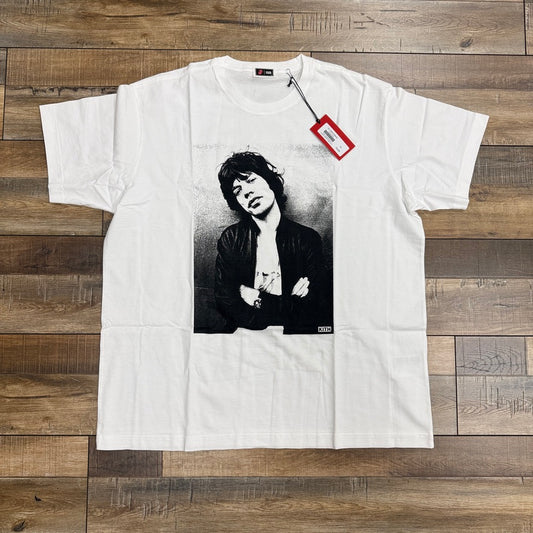 Kith The Rolling Stones Mick Photo Vintage Tee White