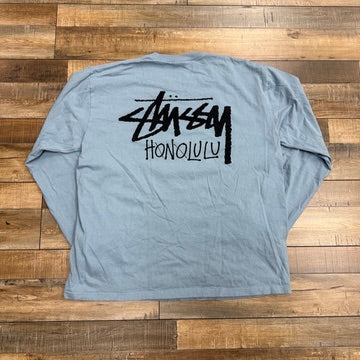 Stussy Honolulu Chapter L/S Tee Slate Blue