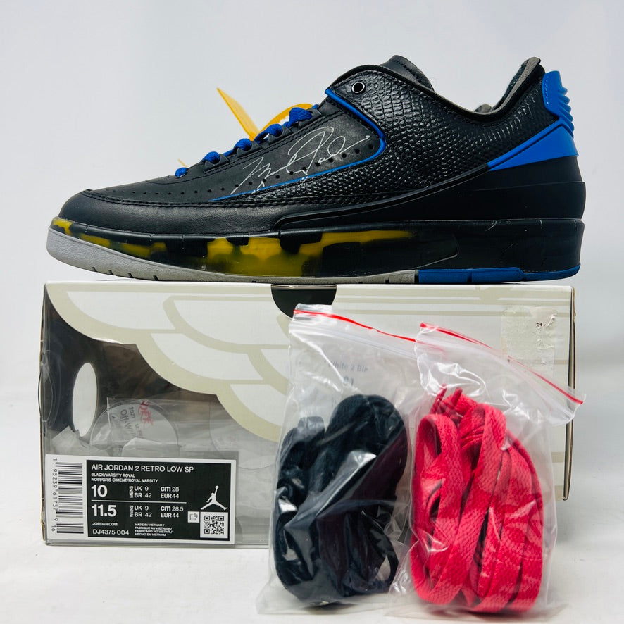 Jordan 2 Retro Low SP Off-White Black Blue