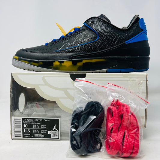 Jordan 2 Retro Low SP Off-White Black Blue