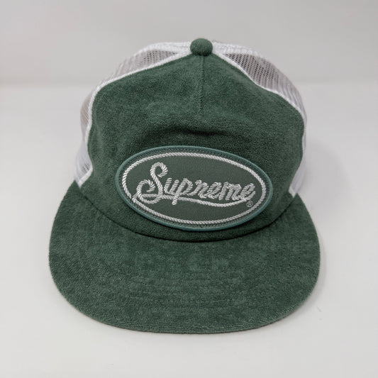 Supreme Terry Mesh Back 5-Panel Work Teal Hat, brand new condition.