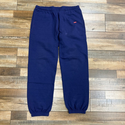 Supreme Small Box Hooded Sweatpant Washed Navy