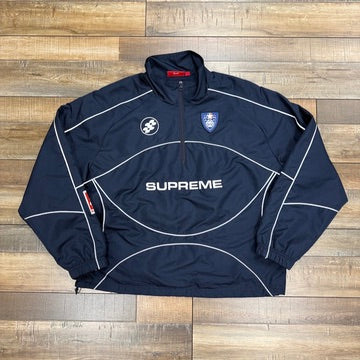 Supreme Reflective Piping Pullover Navy