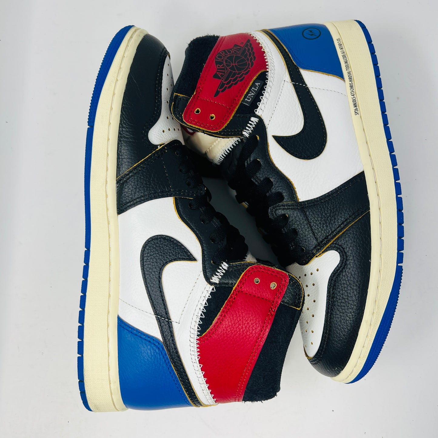 Jordan 1 Retro High OG SP Fragment x Union LA Varsity Red Sport Royal