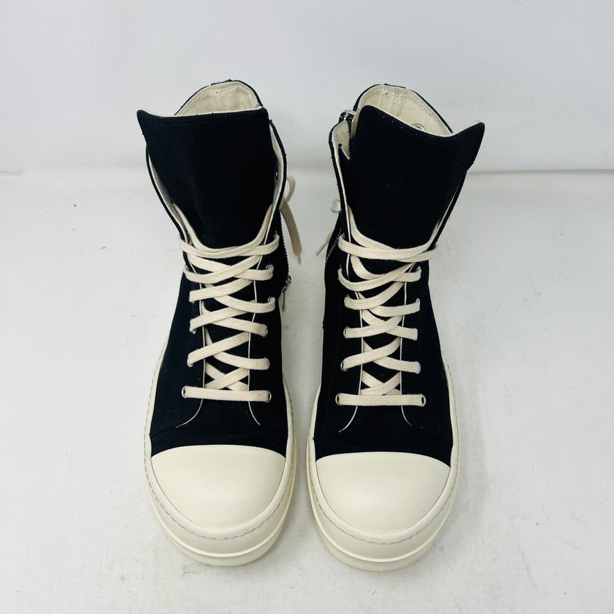 Rick Owens DRKSHDW High Top Black Milk