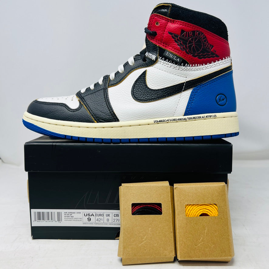 Jordan 1 Retro High OG SP Fragment x Union LA Varsity Red Sport Royal