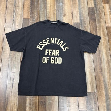 Fear of God Essentials Campus 90's Short Sleeve Tee Faded Black