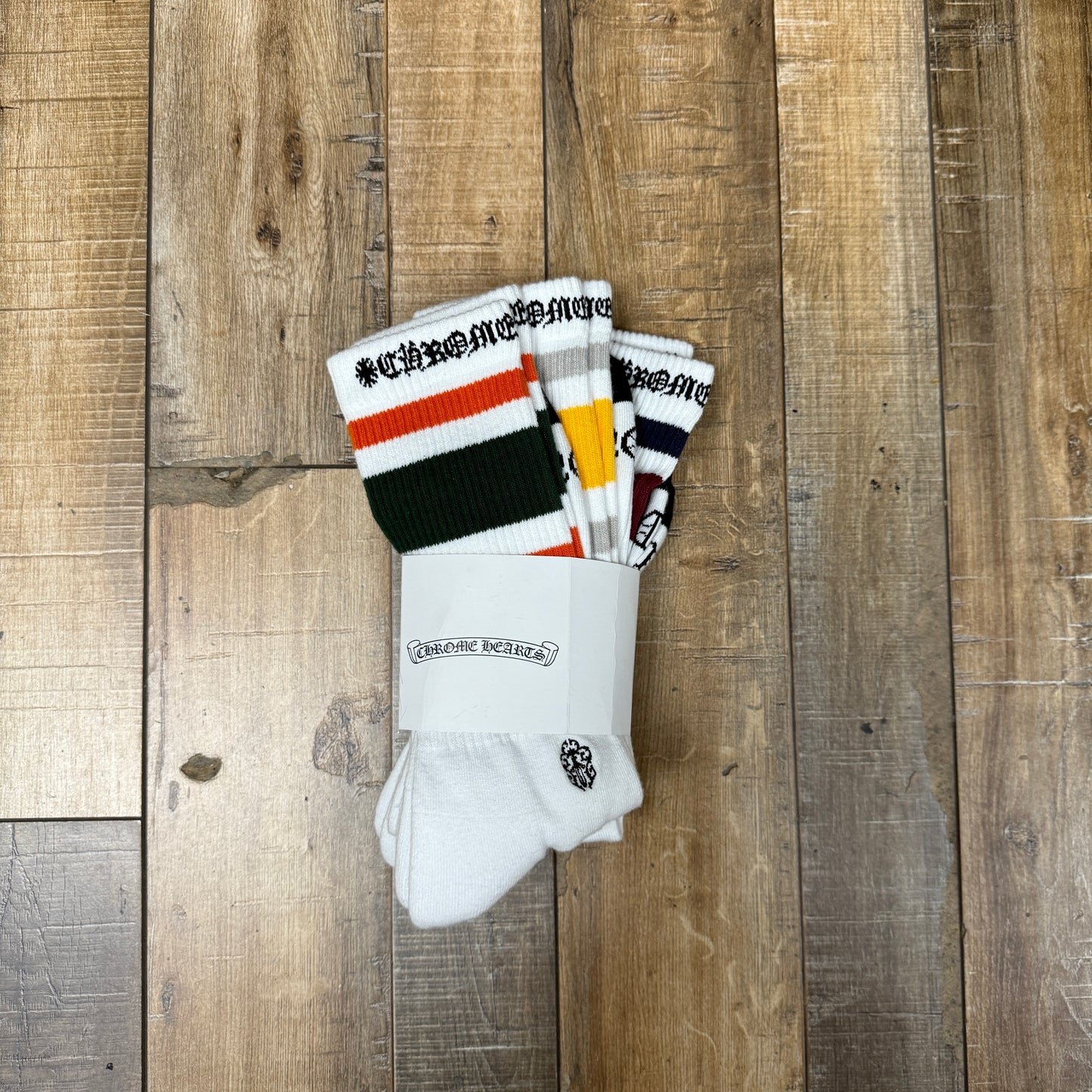 Chrome Hearts 3 Pack Sports Socks