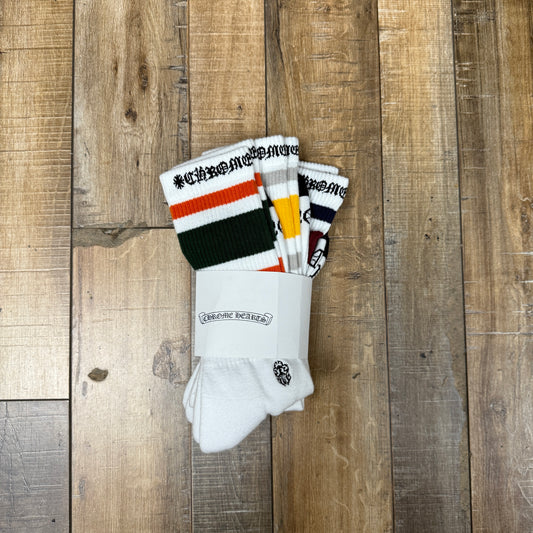 Chrome Hearts 3 Pack Sports Socks