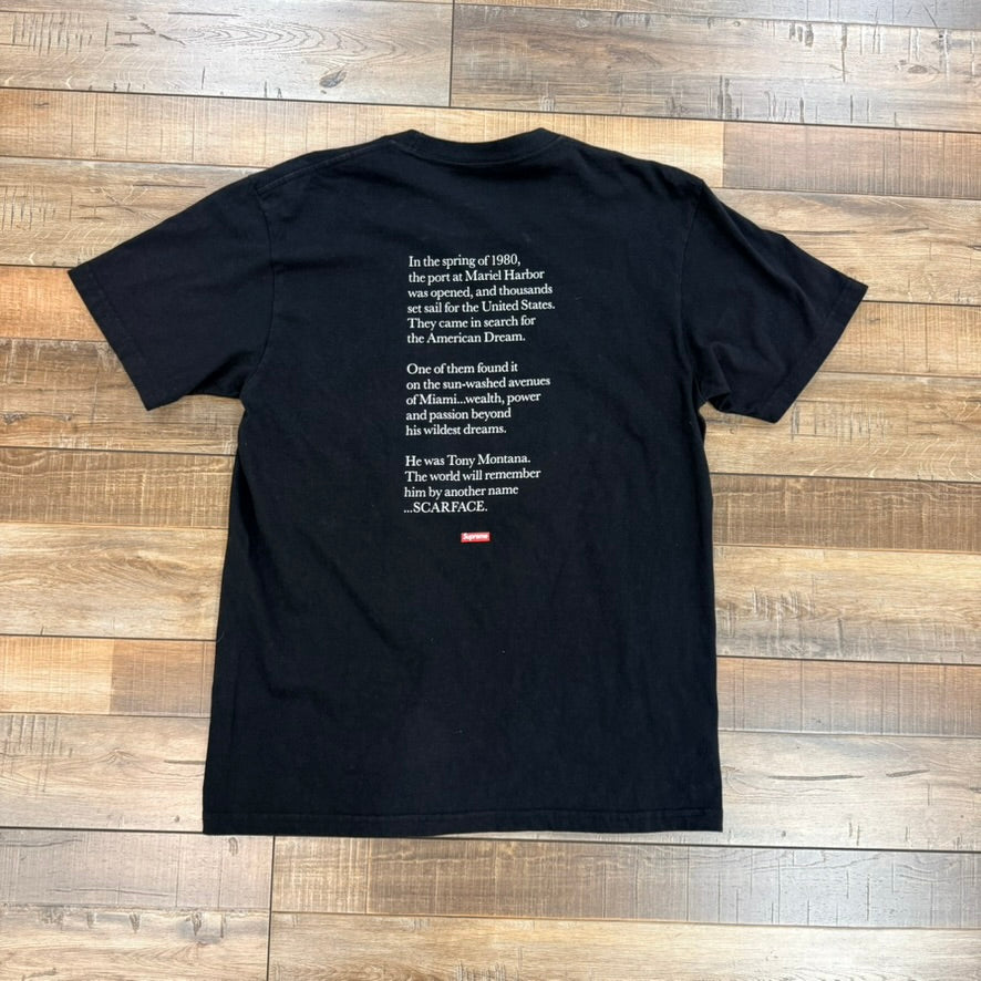 Supreme Scarface Shower Tee Black – Holy Ground
