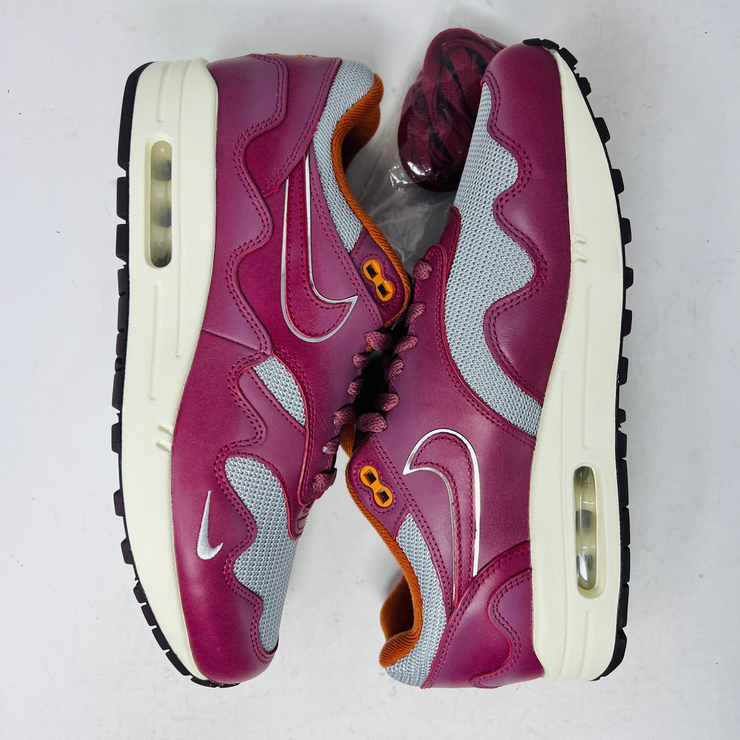 Nike Air Max 1 Patta Waves Rush Maroon (with Bracelet)