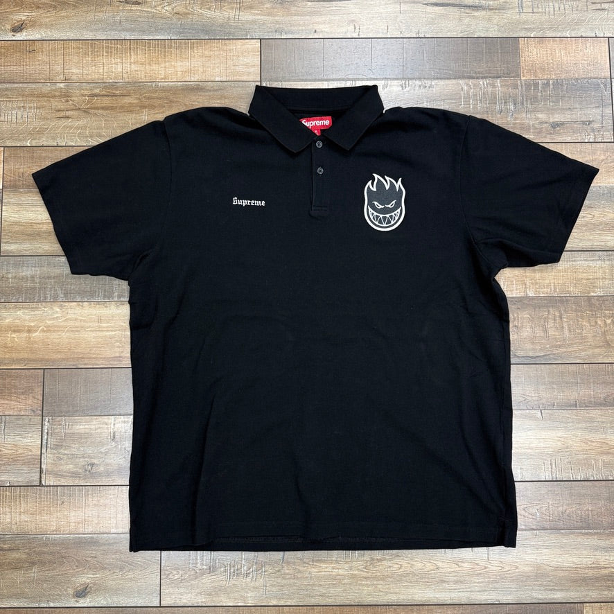 Supreme Spitfire Polo Shirt Black