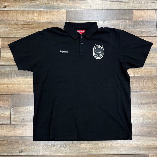 Supreme Spitfire Polo Shirt Black