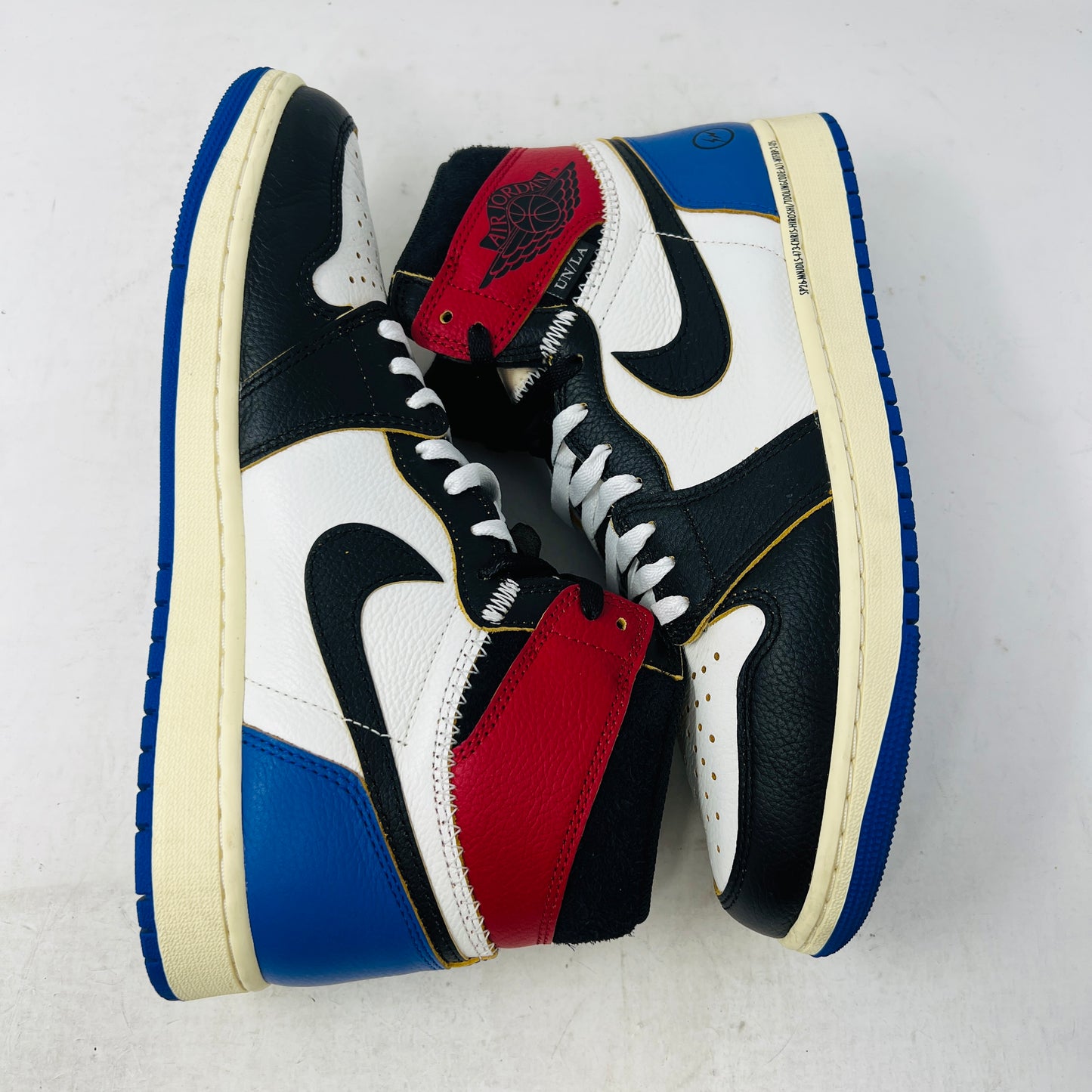 Jordan 1 Retro High OG SP Fragment x Union LA Varsity Red Sport Royal