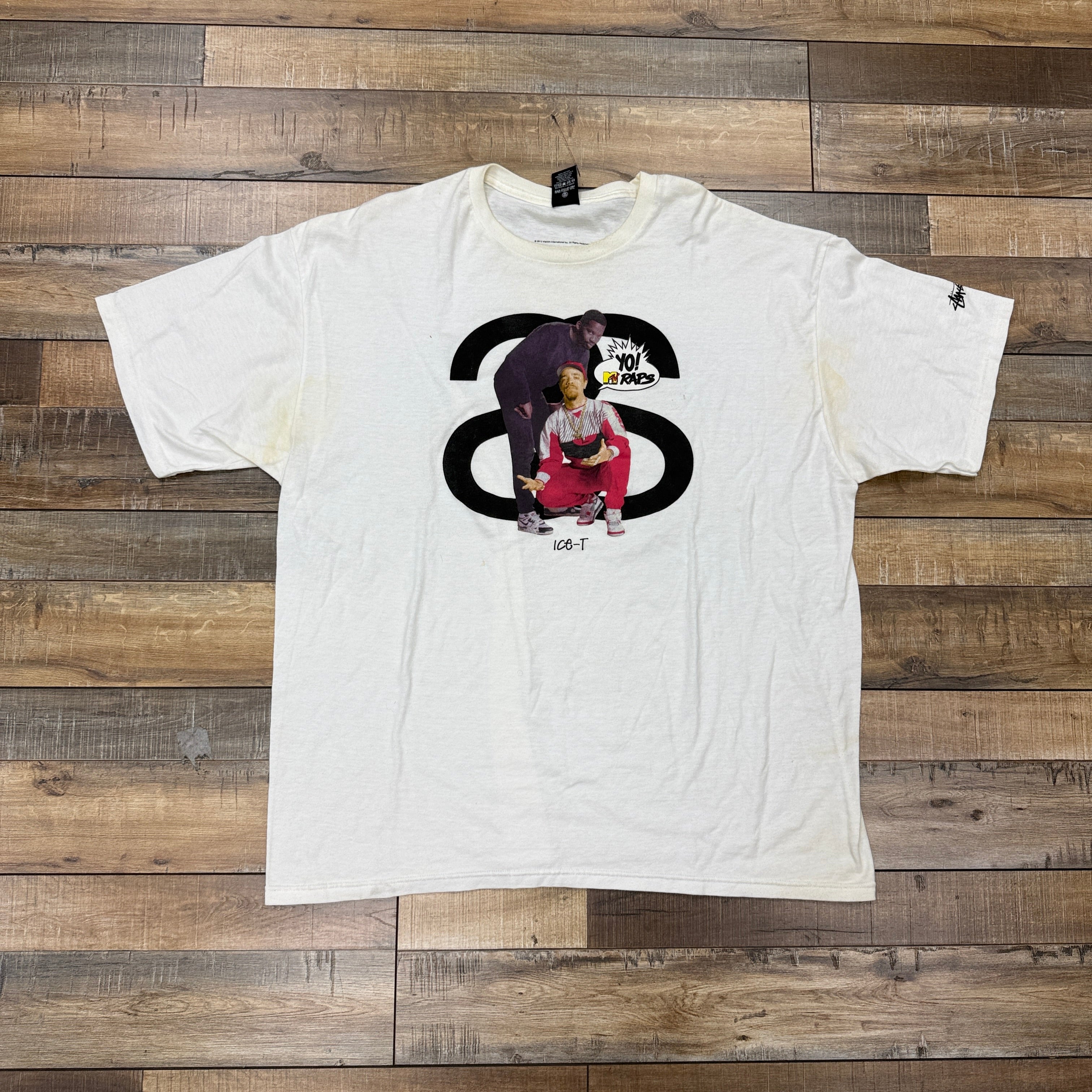 Stussy x Ice-T Yo MTV Raps Tee White (2013) – Holy Ground