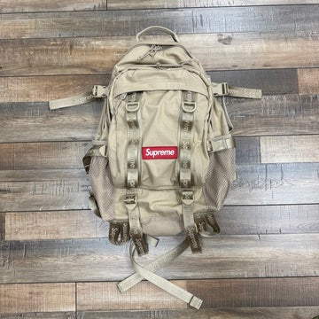 Supreme Logo Backpack (SS26) Tan