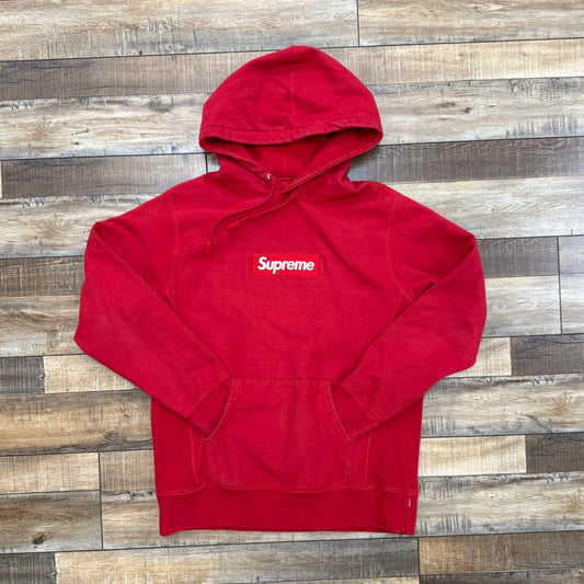 Supreme Box Logo Hooded Sweatshirt Red