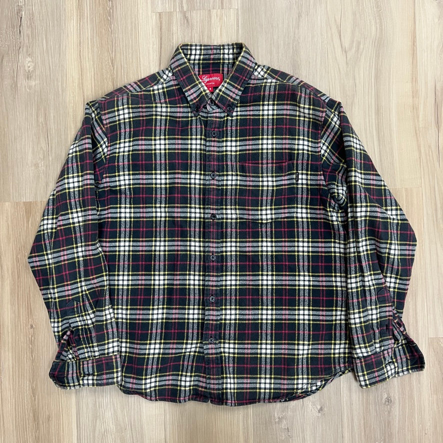 Supreme Tartan Flannel Shirt Black (FW20)