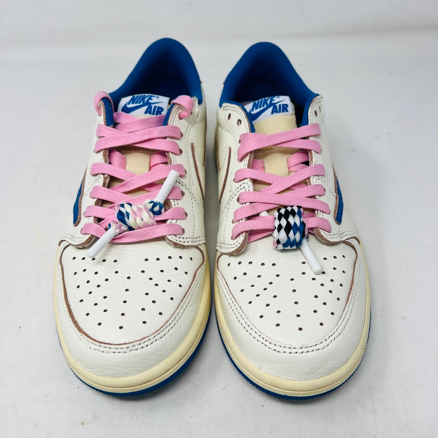 Jordan 1 Retro Low OG SP Fragment x Travis Scott Sail Military Blue