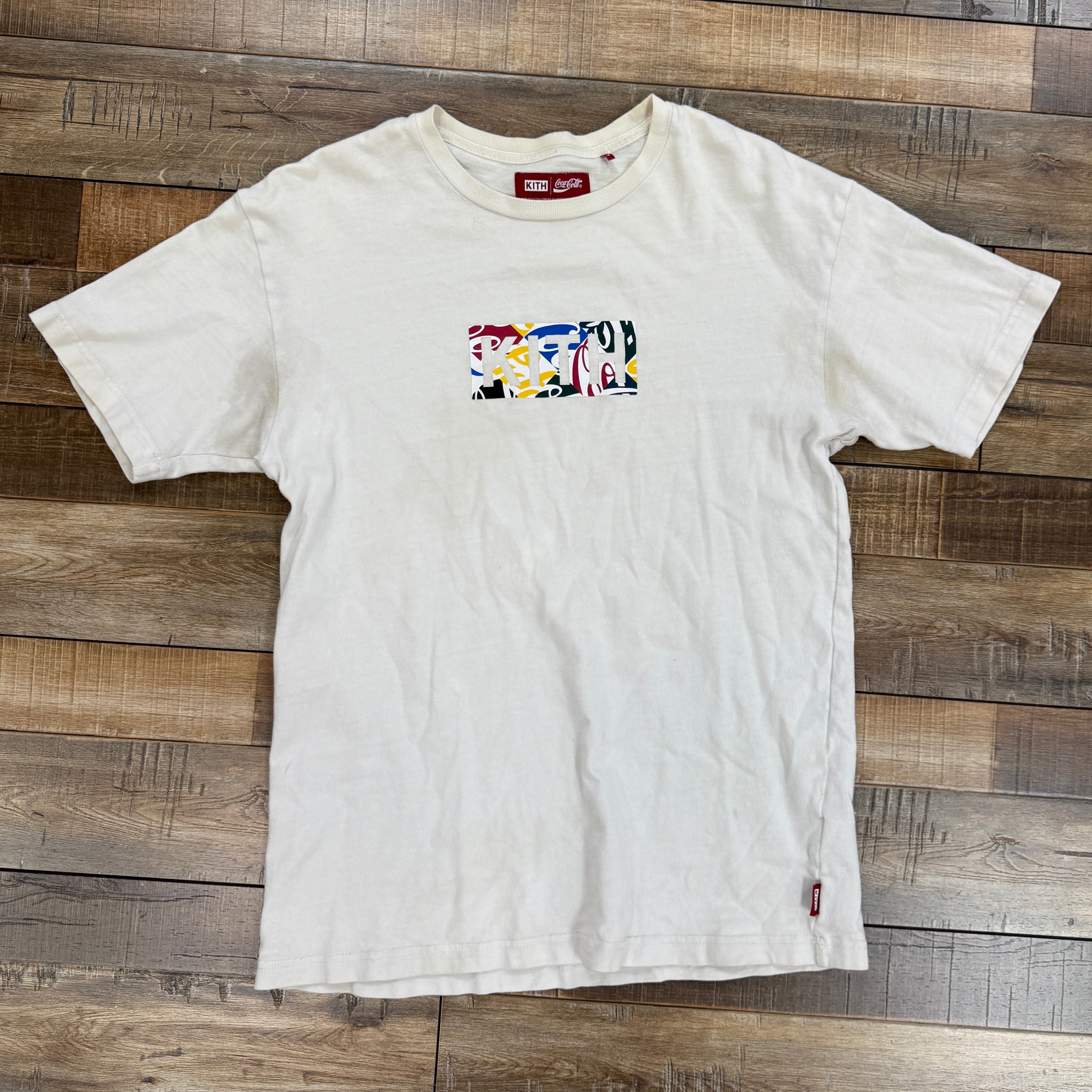 Kith x Coca-Cola Cubed Global Logo Tee White – Holy Ground