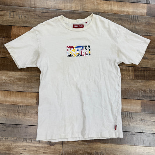 Kith x Coca-Cola Cubed Global Logo Tee White