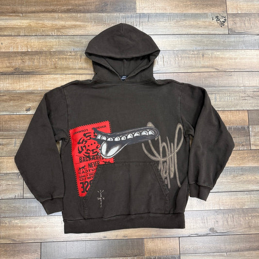 Travis Scott Grin Hoodie Brown