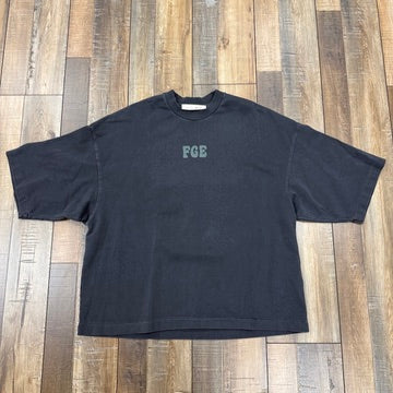 Fear of God Essentials Heavy Jersey Merch Boxy Fit Tee Washed Iron Grey
