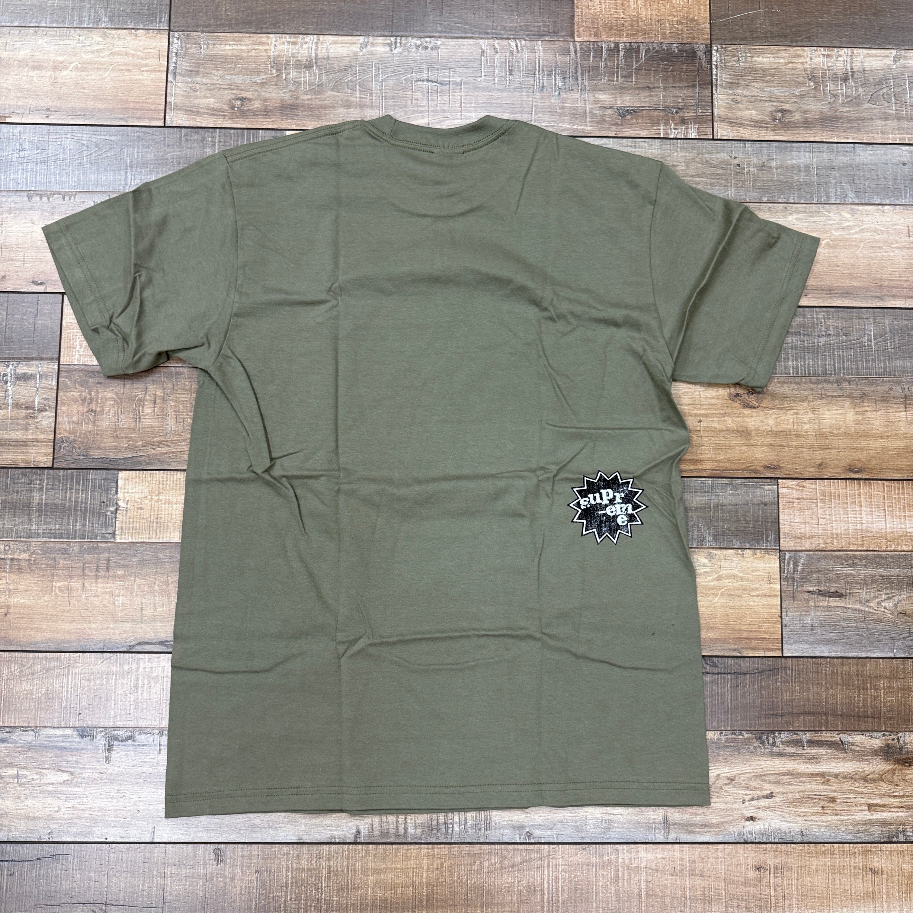 ゆ*た様 Supreme God Save Us Tee Olive M Supreme God Save Us Tee Light Olive – Holy Ground