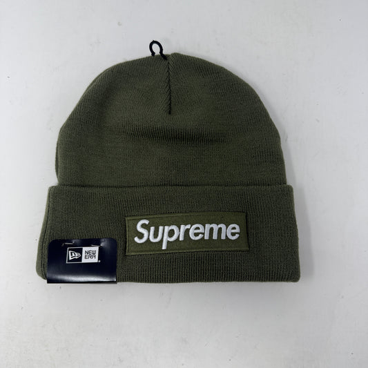 Supreme New Era Box Logo Beanie (FW25) Light Olive