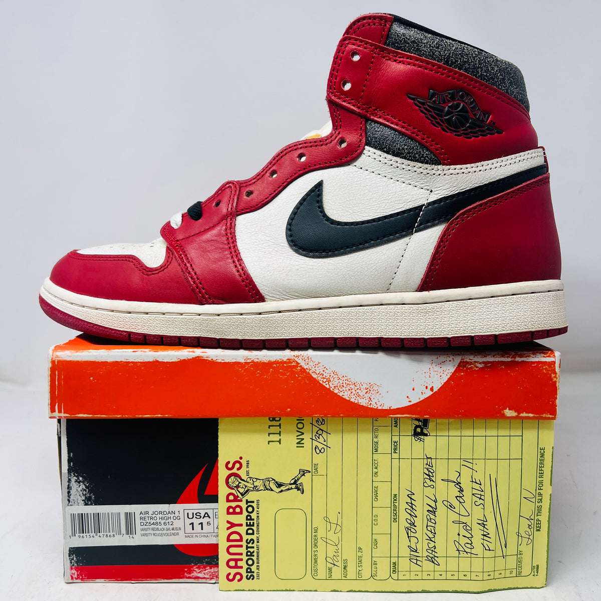 Jordan 1 Retro High OG Chicago Lost and Found