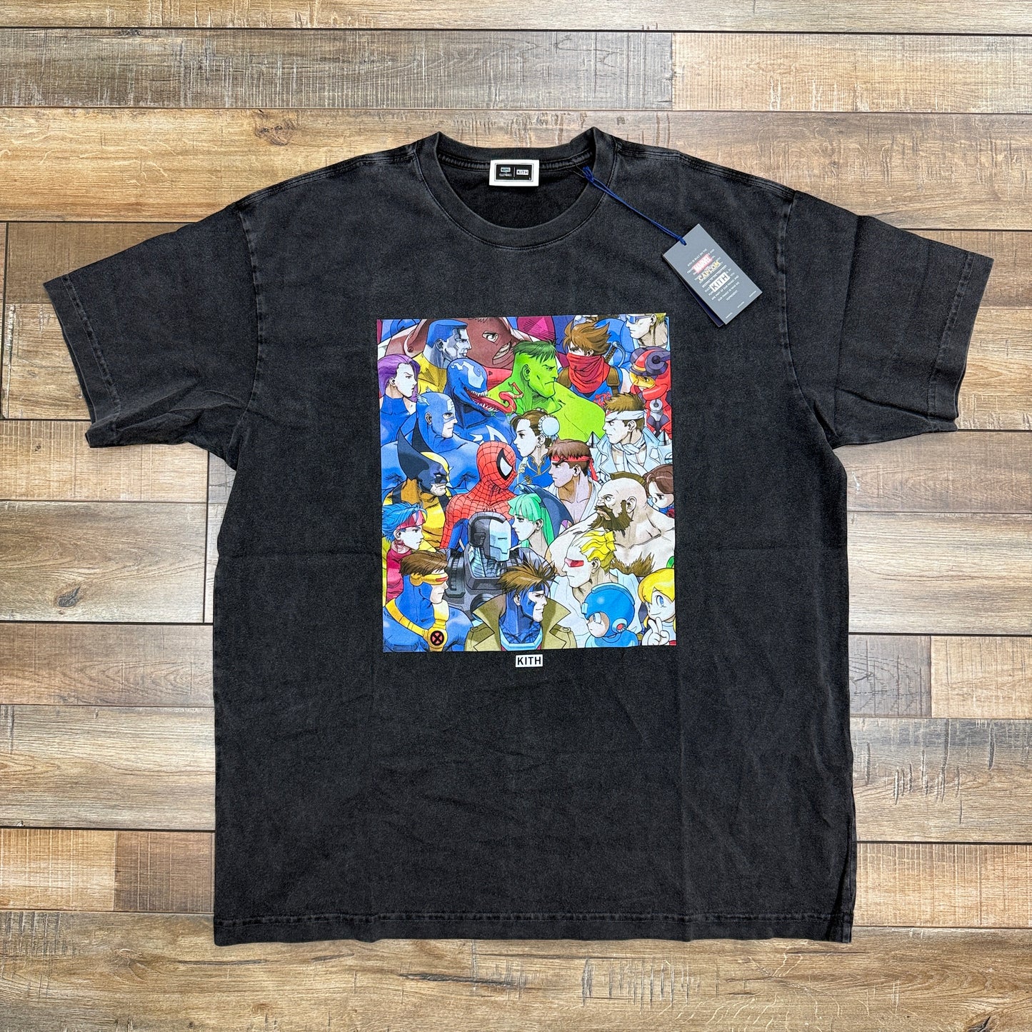 Kith x Marvel vs. Capcom Clash of Super Heroes Vintage Tee Black