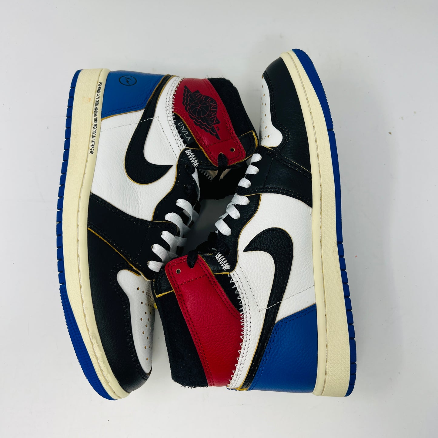 Jordan 1 Retro High OG SP Fragment x Union LA Varsity Red Sport Royal