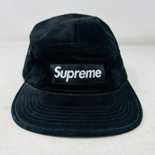 Supreme Velvet Camp Cap Black