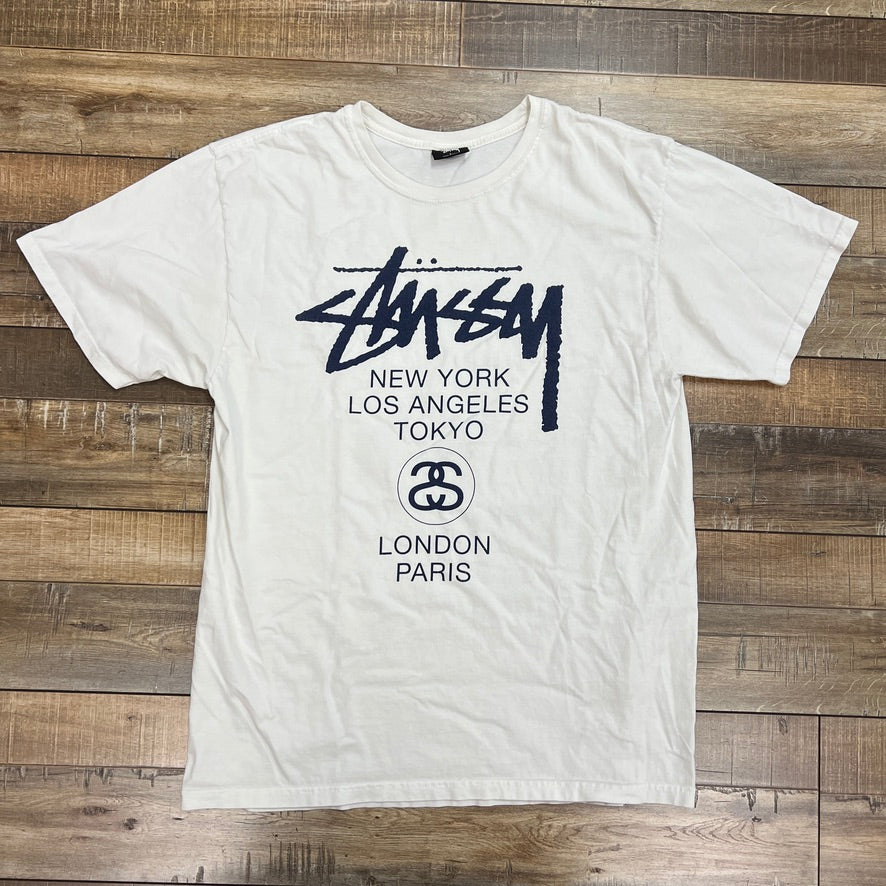 Stussy World Tour Tee White