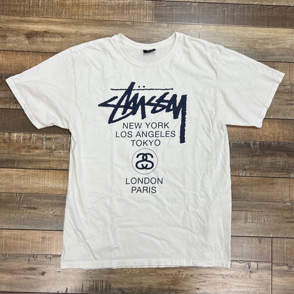 Stussy World Tour Tee White