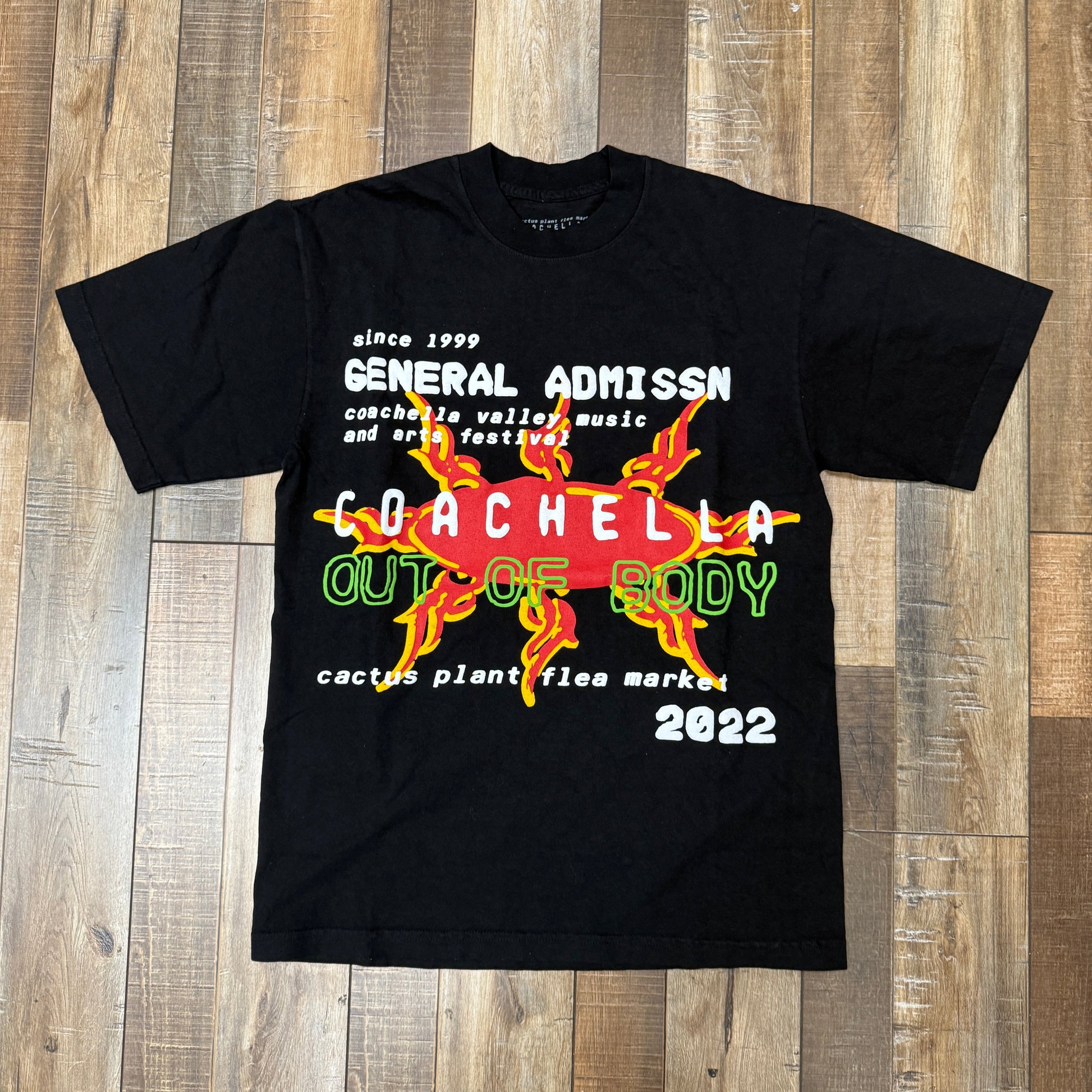 Black Cactus Plant Flea Market Coachella x CPFM T-Shirt, brand new condition.