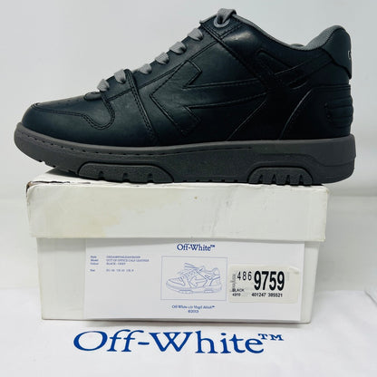 OFF-WHITE Out Of Office "OOO" Low Tops Black