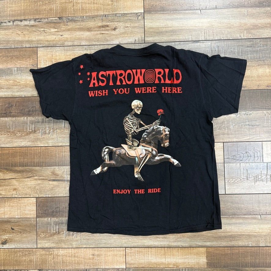 Travis Scott Astroworld Season Pass T-shirt Black