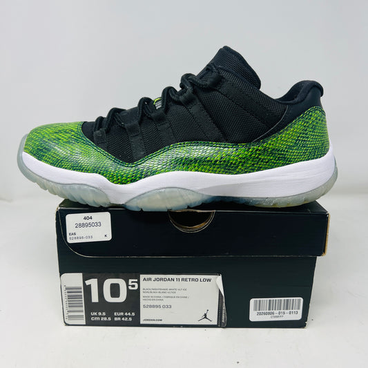 Jordan 11 Retro Low Green Snakeskin