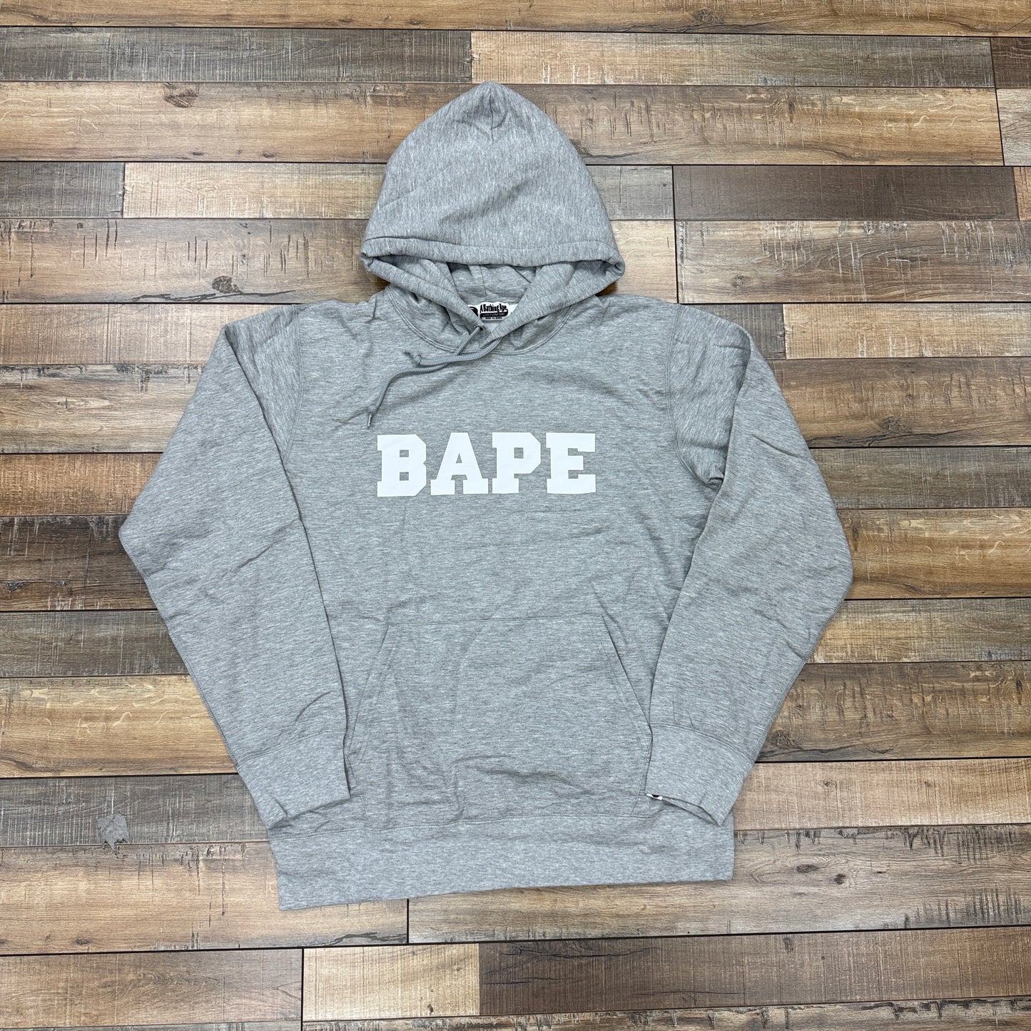 BAPE Family Bag Hoodie Grey