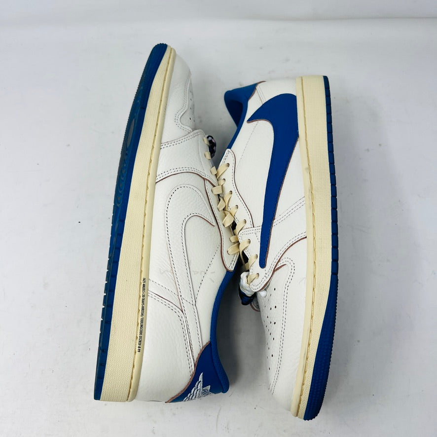 Jordan 1 Retro Low OG SP Fragment x Travis Scott Sail Military Blue