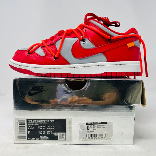 Nike Dunk Low Off-White University Red