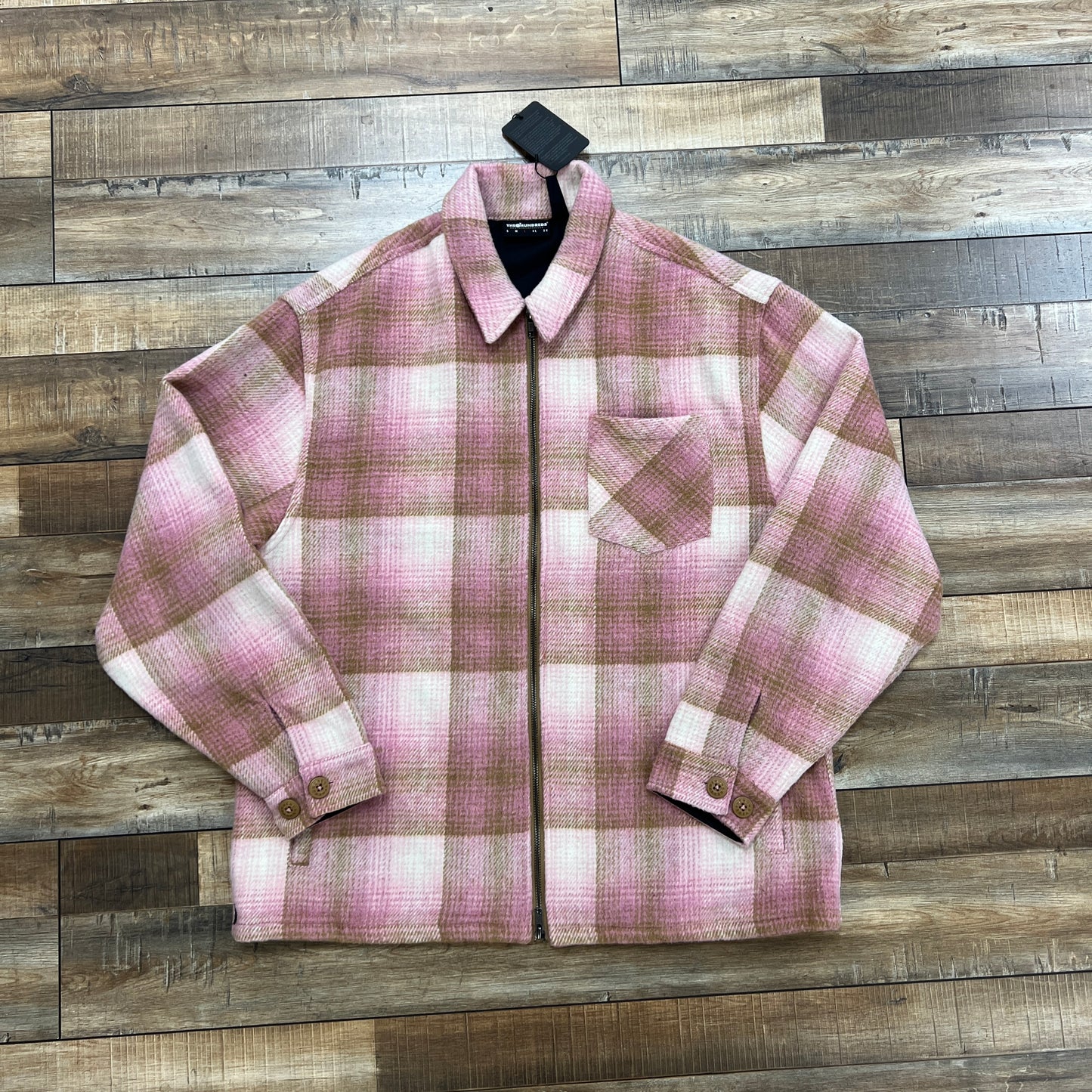 The Hundreds Crew Plaid Zip Up