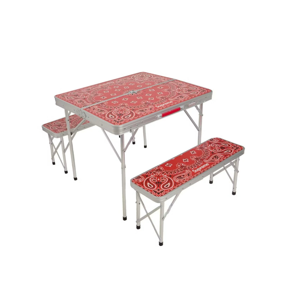 Supreme Coleman Folding Table Set Red