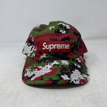 Supreme Camo Ripstop Camp Cap Red Camo
