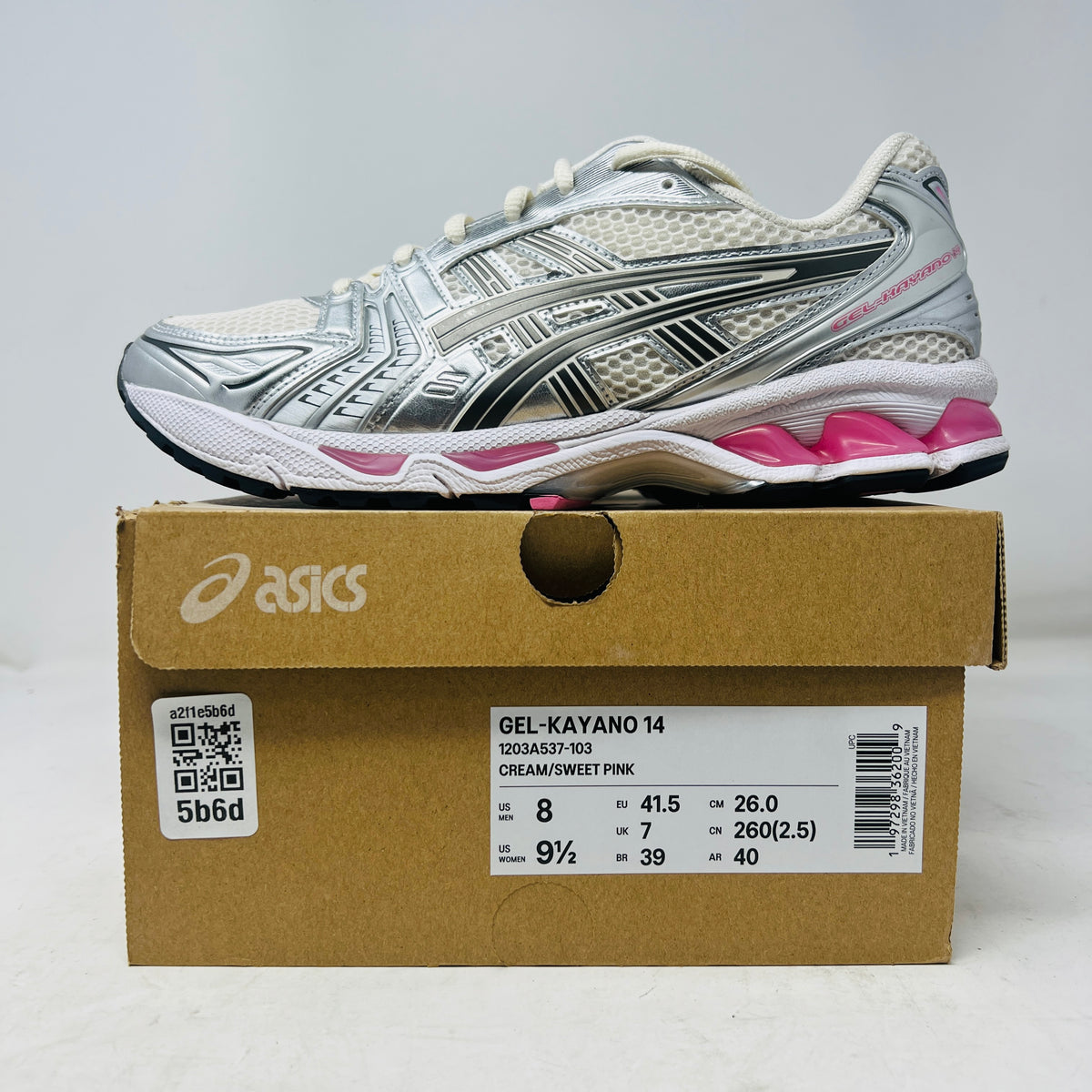 ASICS GEL-Kayano 14 Cream Sweet Pink